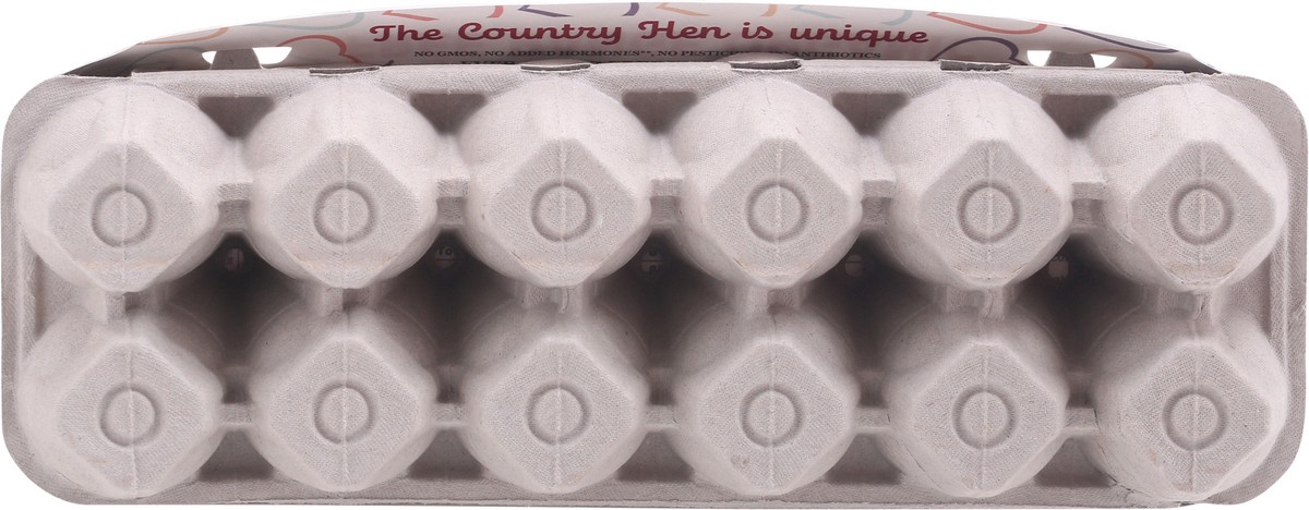 slide 6 of 9, The Country Hen Free Range Organic Large Eggs 12 ea Carton, 12 ct