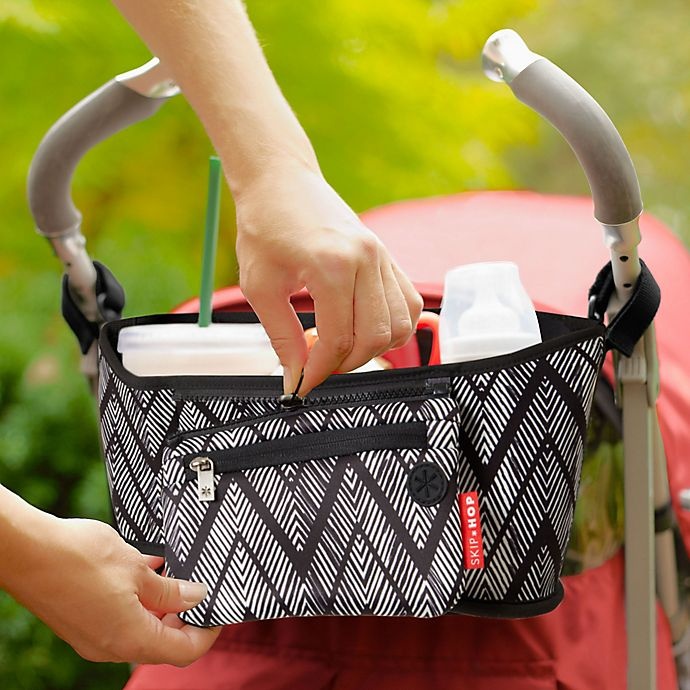 slide 4 of 4, Skip Hop SKIP*HOP Grab & Go Stroller Organizer - Zigzag Zebra, 1 ct