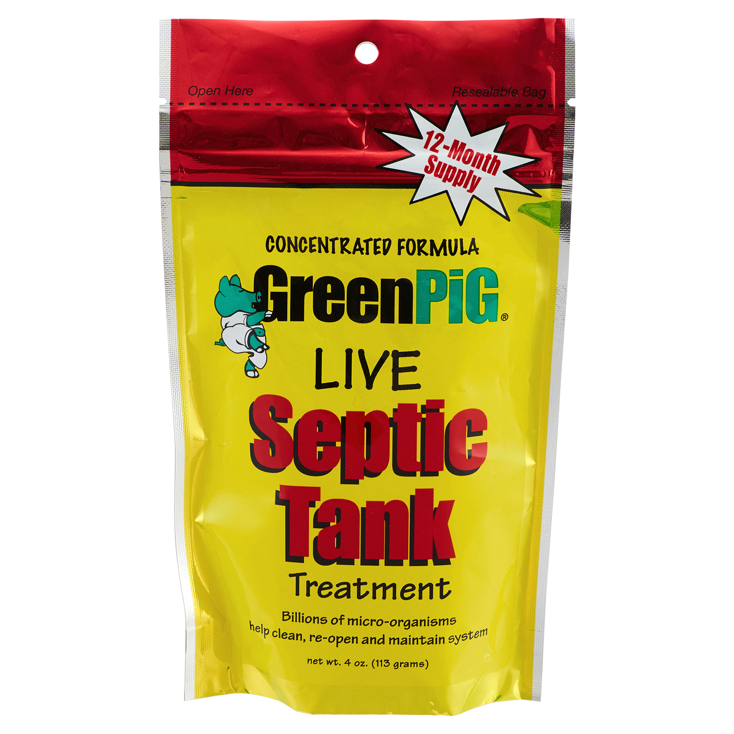 slide 1 of 1, GreenPig Septic Tank Treatment 52, 1 ct