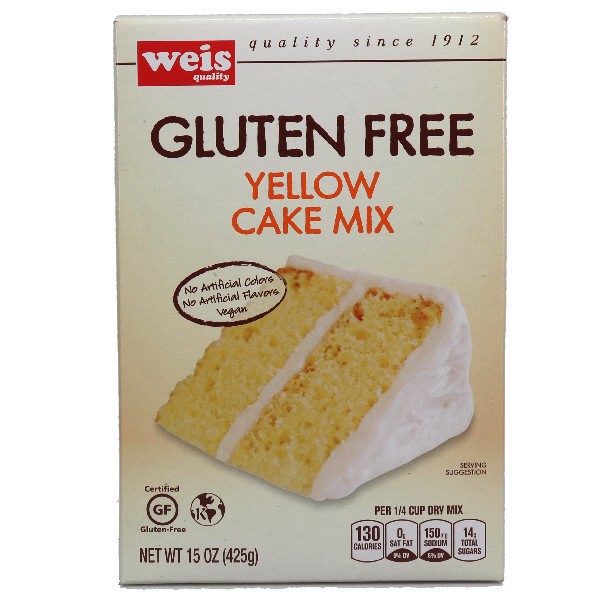 slide 1 of 1, Weis Quality Gluten Free Yellow Cake Mix, 15 oz