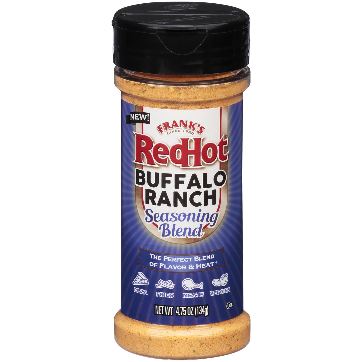 slide 1 of 9, Frank's RedHot Buffalo Ranch Seasoning Blend, 4.75 oz