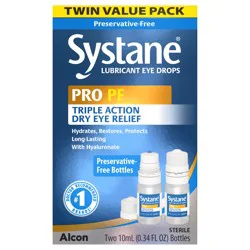 Systane Pro Multi-Dose Preservative-Free Eye Drops, 2 x 10 mL