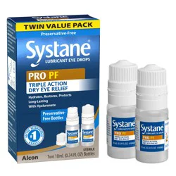 Systane Pro Multi-Dose Preservative-Free Eye Drops, 2 x 10 mL