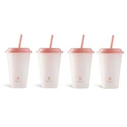 Core Home Color Changing Tumblers With Straw Pink