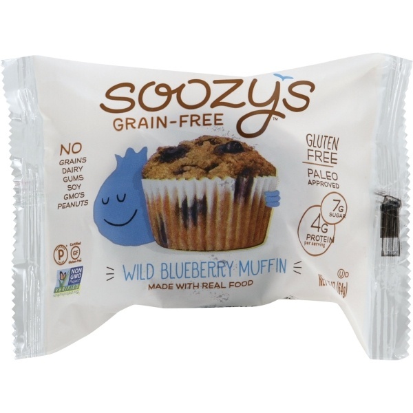 slide 1 of 1, Soozy's Grain Free Wild Blueberry Muffin, 2.25 oz