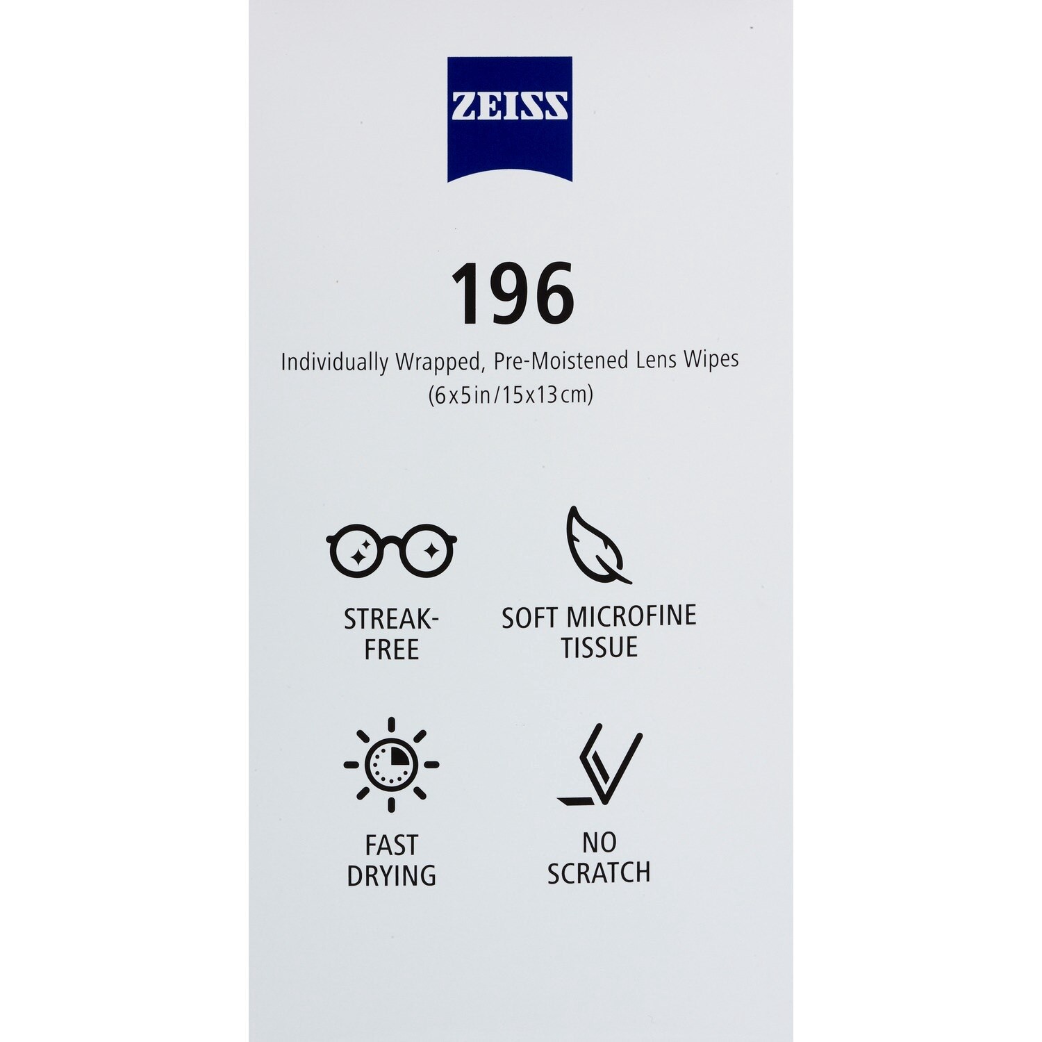 slide 4 of 4, Zeiss Lens Wipes, 196ct, 1 ct