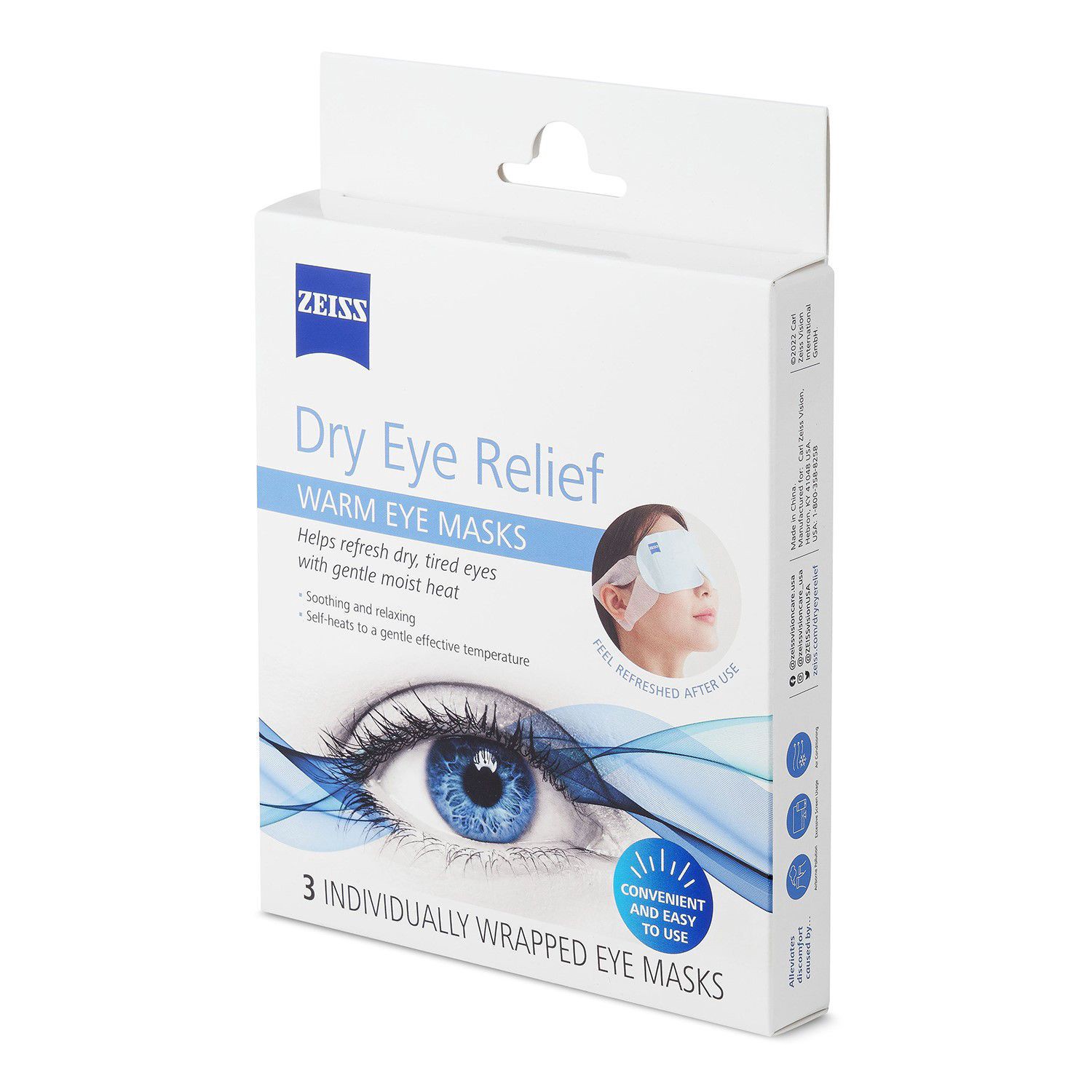 slide 2 of 4, Zeiss Dry Eye Relief Eye Masks 3 ea, 3 ct