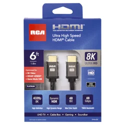 RCA 8K Ultra High-Speed HDMI Cable 6'