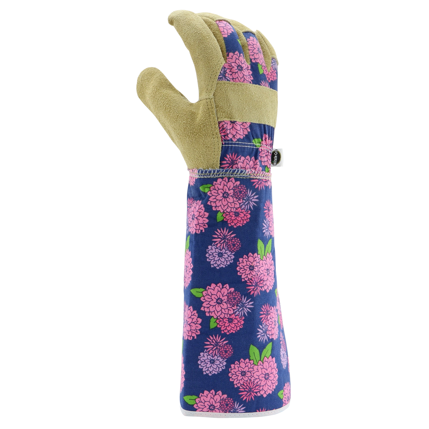 slide 2 of 3, Miracle-Gro Rose Pruning Leather Palm Glove, MED