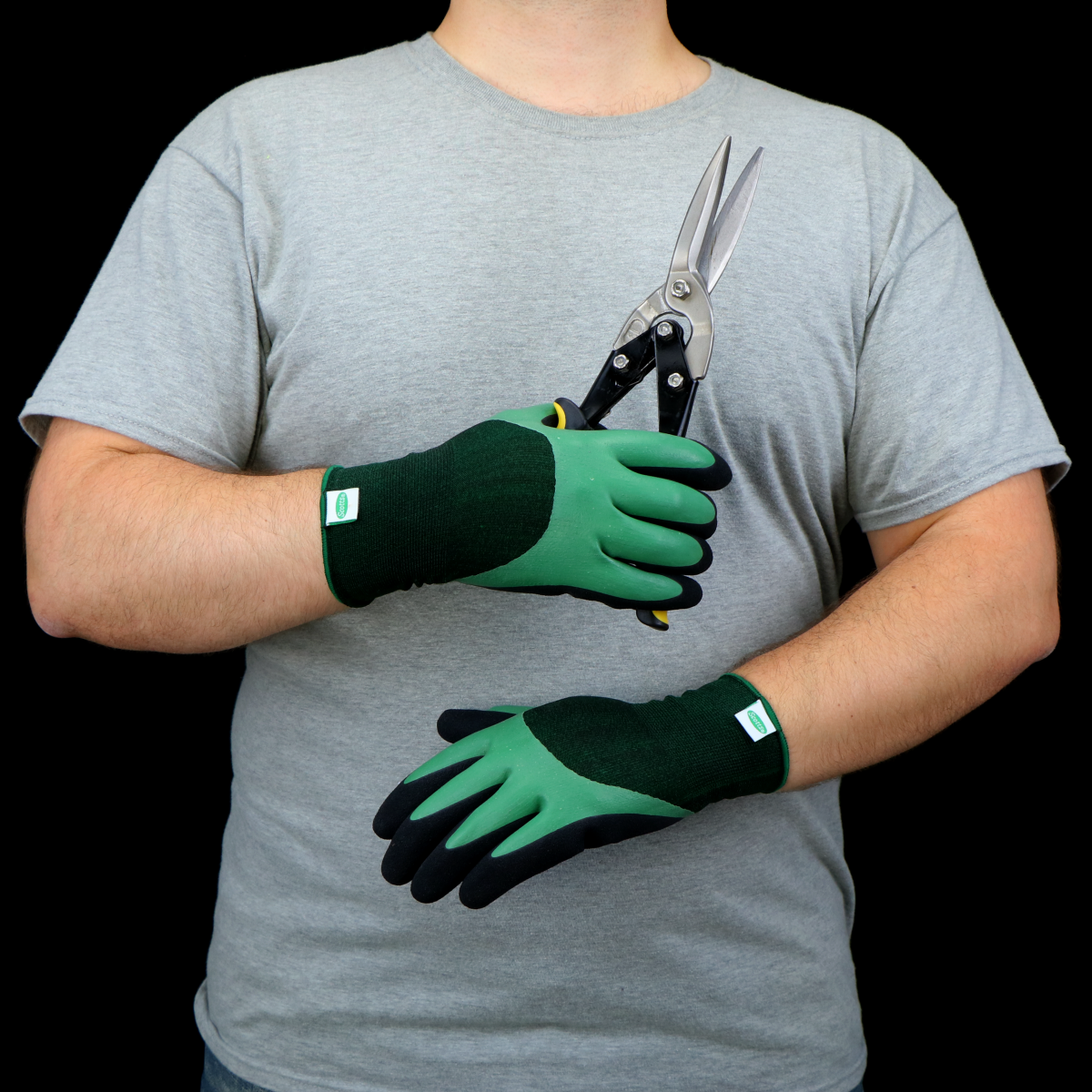 slide 4 of 13, Scotts Double Dip Latex Coated Glove - Large, LG