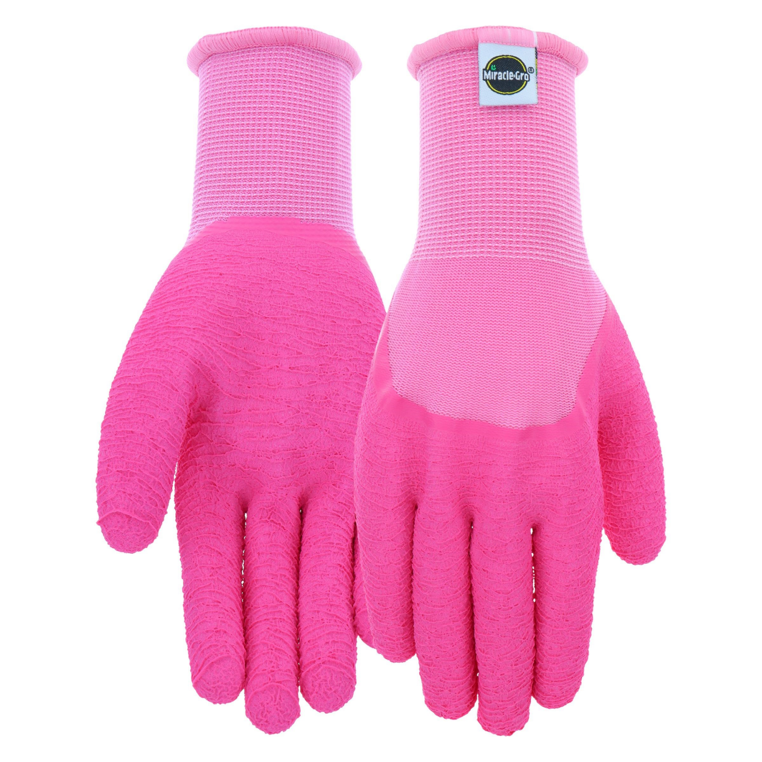 slide 1 of 2, Miracle-Gro Women's Latex Coated Knit Glove - Medium/Large, 1 ct