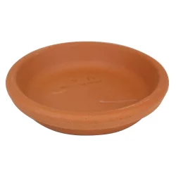 The Joy Of Gardening Clay Saucer - Red