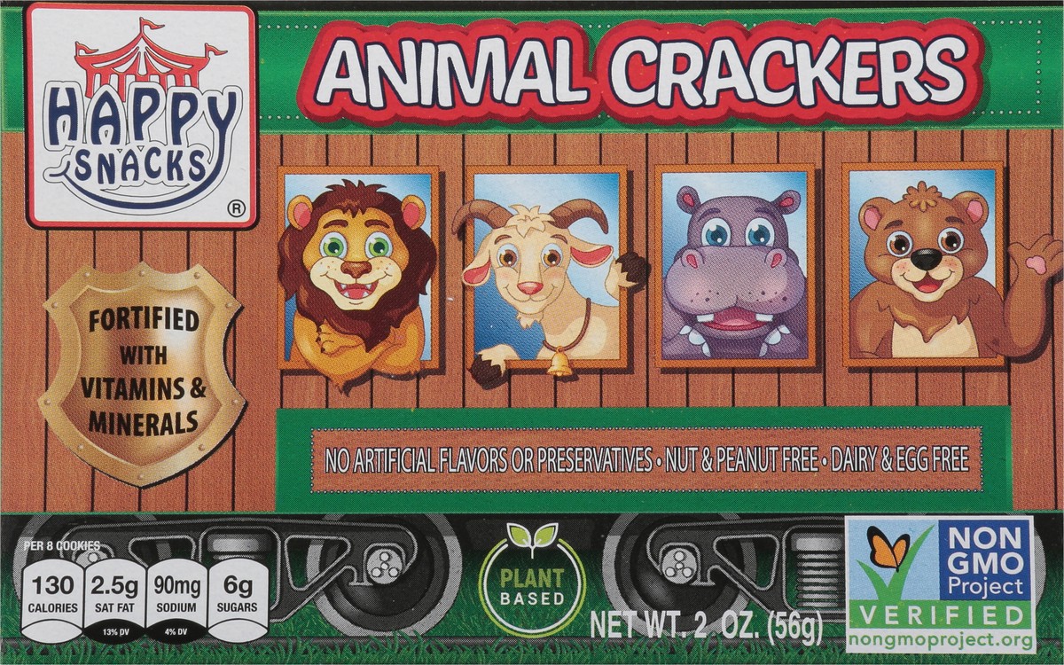 slide 5 of 13, Happy Snacks Animal Crackers 2 oz, 2 oz
