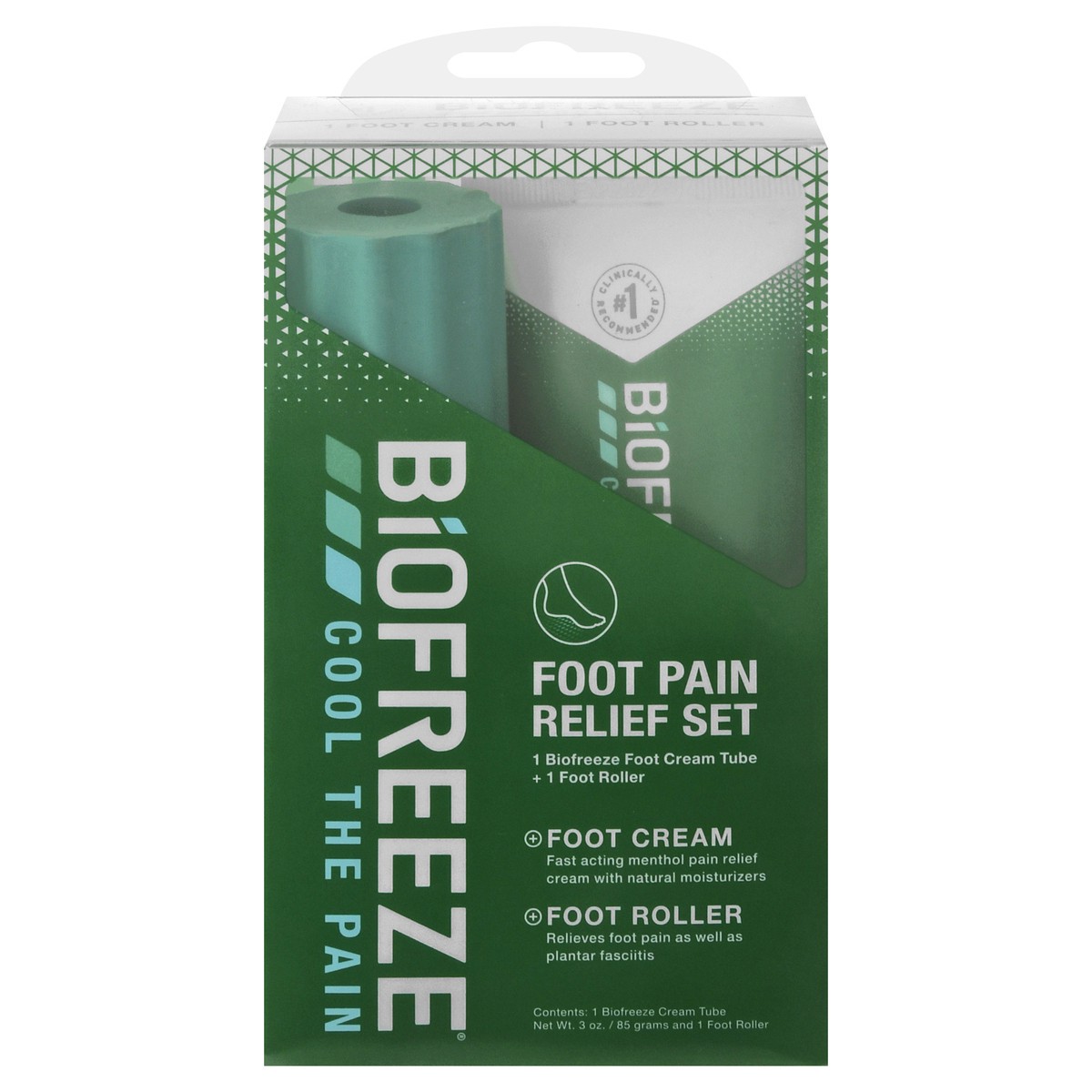 slide 1 of 9, Biofreeze Foot Care Kit, 3 oz