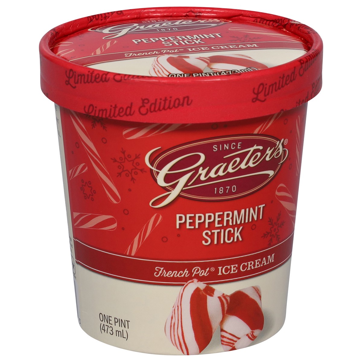 slide 6 of 9, Graeter's French Pot Peppermint Stick Ice Cream 1 pt, 1 pint