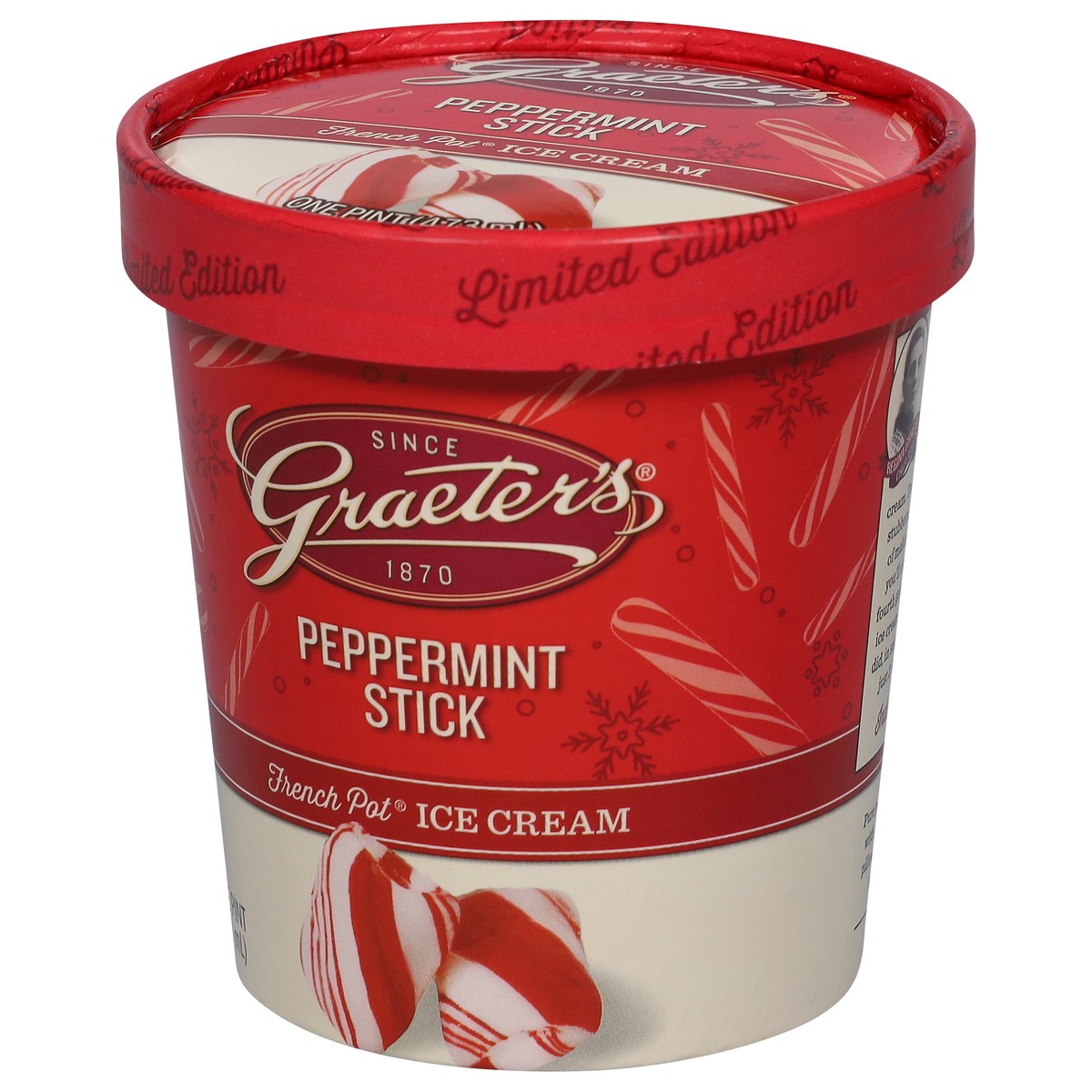 slide 3 of 9, Graeter's French Pot Peppermint Stick Ice Cream 1 pt, 1 pint