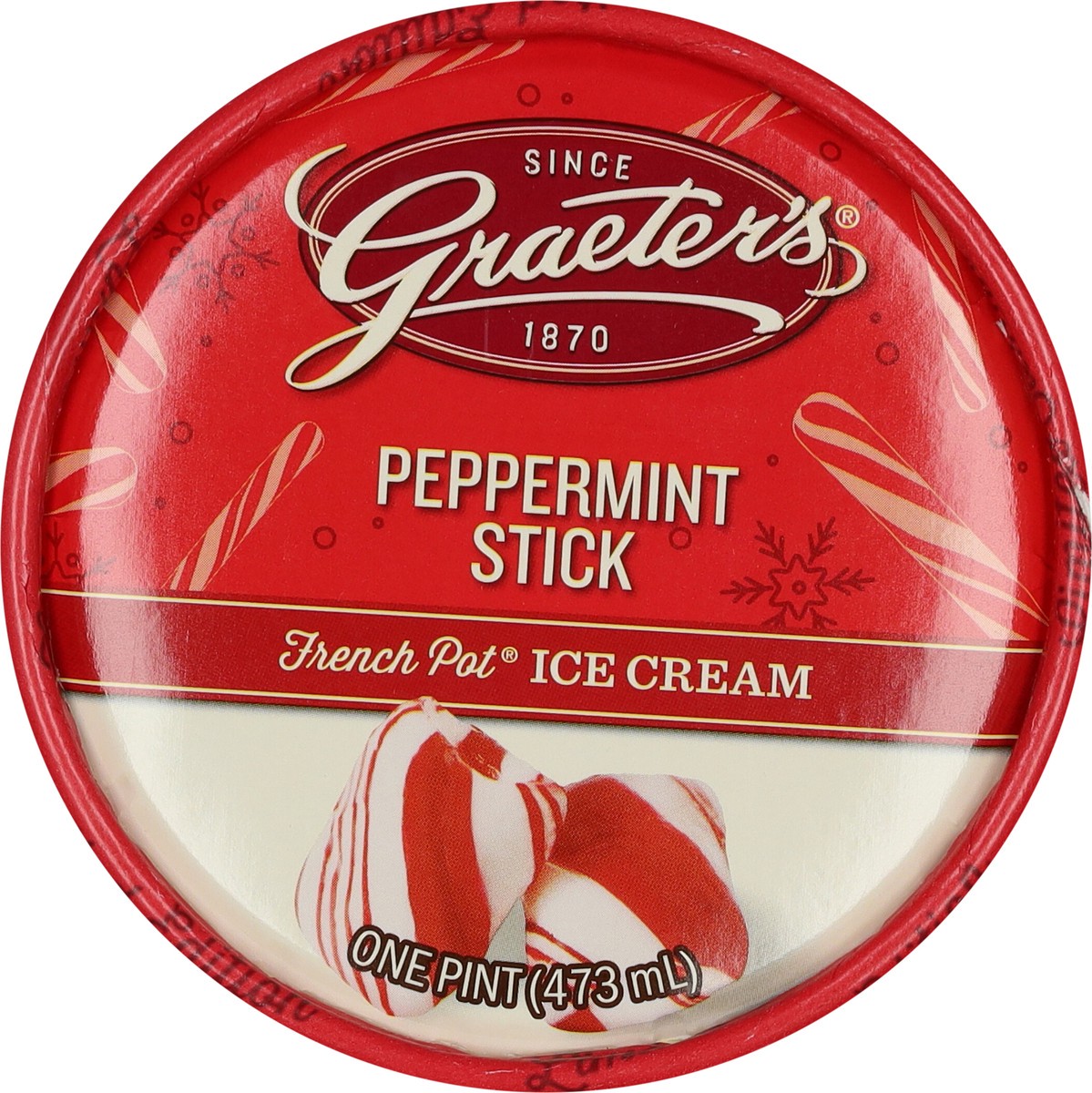 slide 7 of 9, Graeter's French Pot Peppermint Stick Ice Cream 1 pt, 1 pint