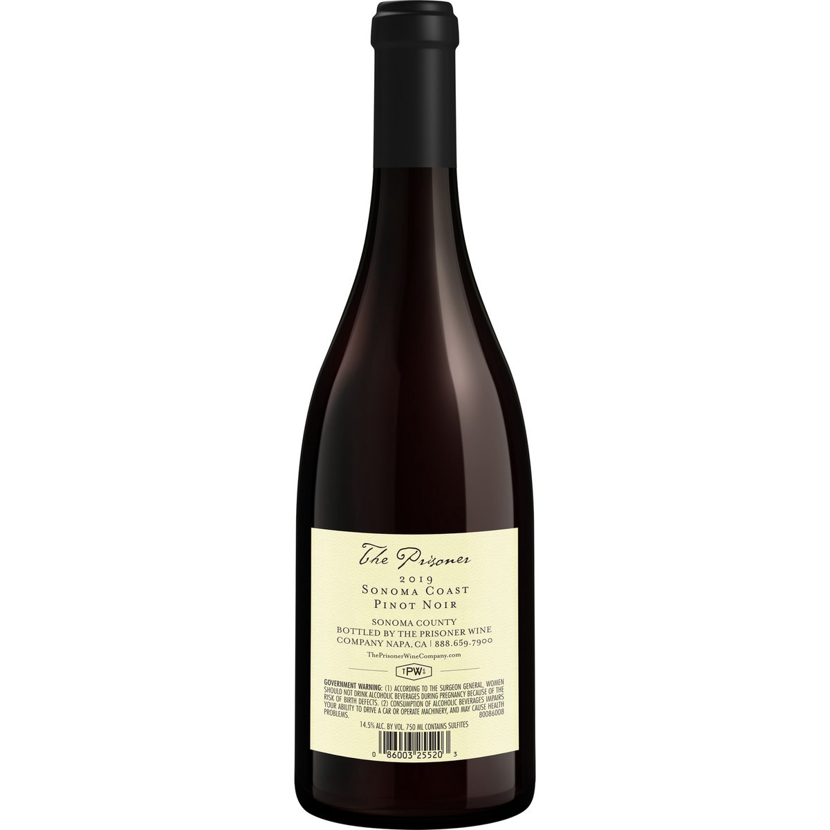 slide 2 of 5, The Prisoner Wine Company Sonoma Coast Pinot Noir Red Wine by The Prisoner Wine Company Wine Company, 750 mL Bottle, 25.35 fl. oz