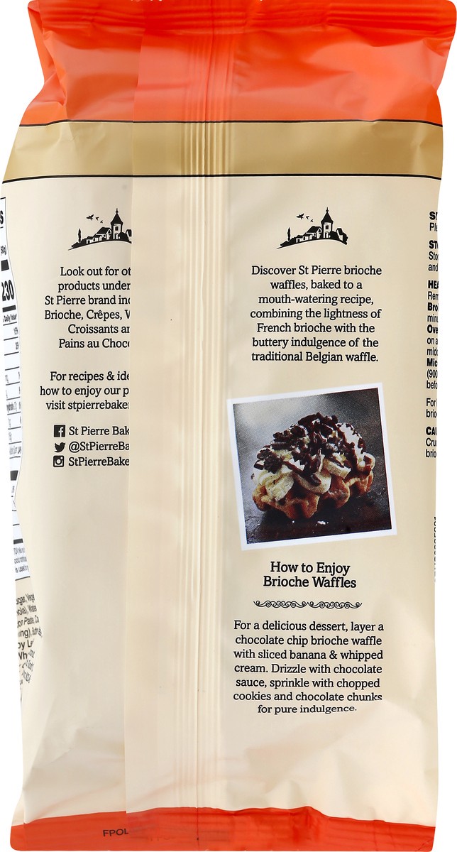 slide 9 of 9, St Pierre Waffles Brioche Choc Chip 6 Ct, 1 ct