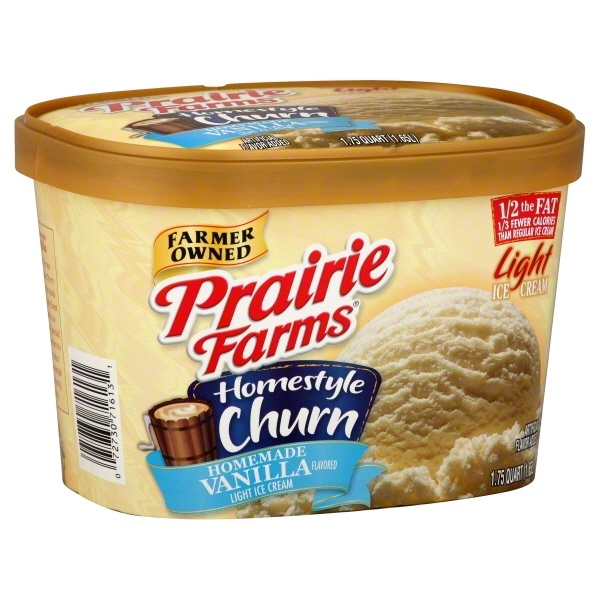 slide 1 of 1, Prairie Farms Homestyle Vanilla Ice Cream, 56 oz