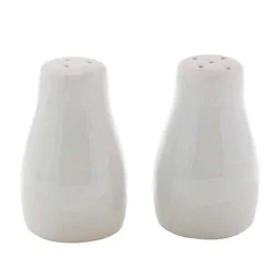 Haven  Key White Porcelain Salt & Pepper Set