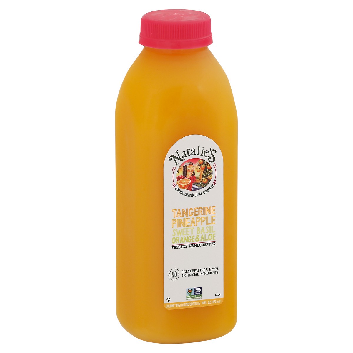 slide 2 of 9, Natalie's Tangerine Pineapple Sweet Basil Orange & Aloe Juice - 16 fl oz, 16 fl oz