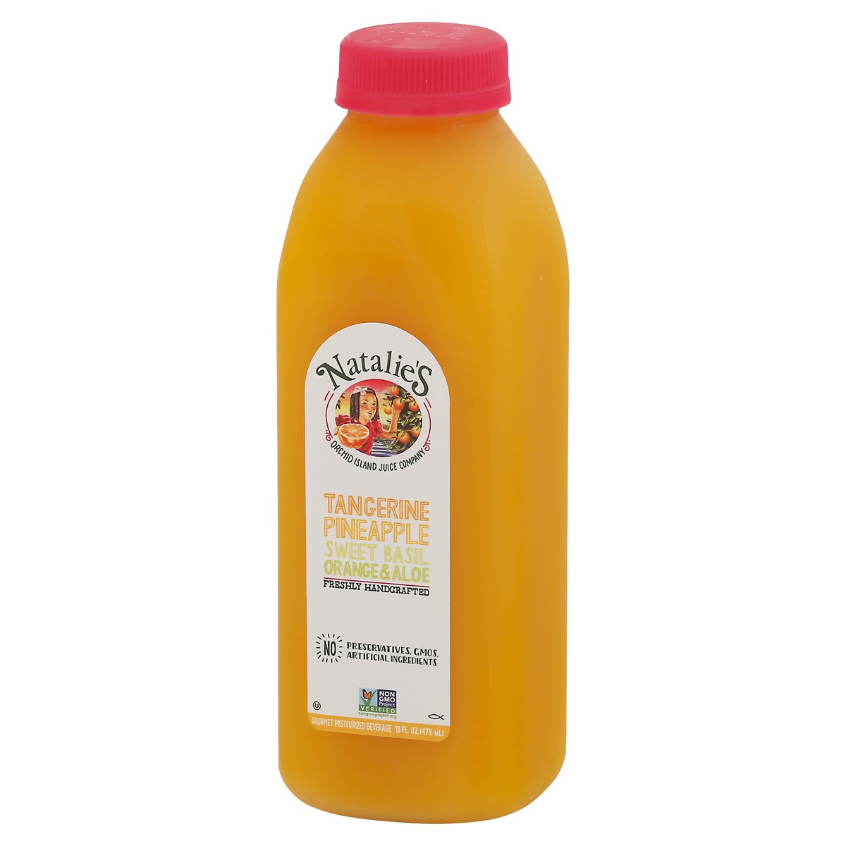 slide 8 of 9, Natalie's Tangerine Pineapple Sweet Basil Orange & Aloe Juice - 16 fl oz, 16 fl oz