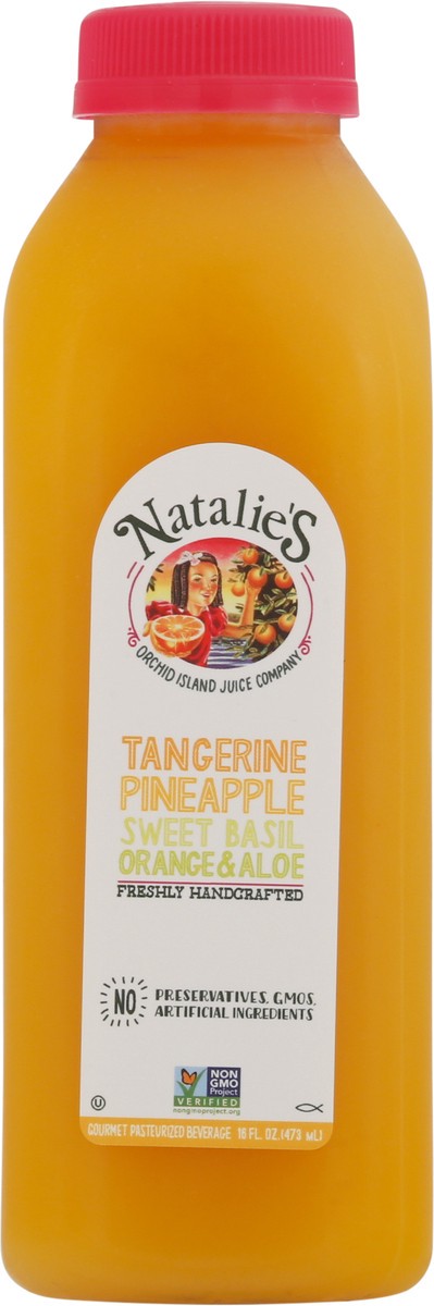 slide 4 of 9, Natalie's Tangerine Pineapple Sweet Basil Orange & Aloe Juice - 16 fl oz, 16 fl oz