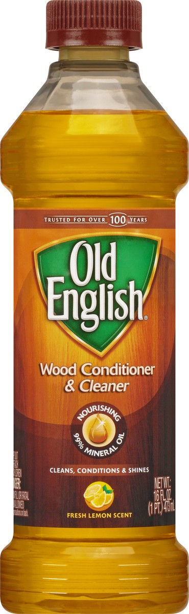 slide 6 of 9, Old English Fresh Lemon Scent Wood Conditioner & Cleaner 16 oz, 16 fl oz