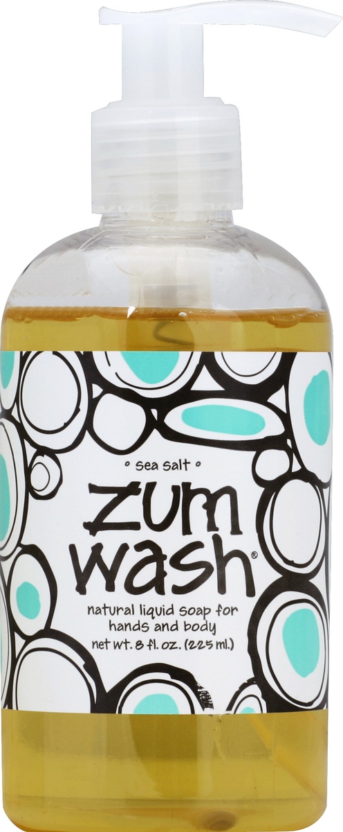 slide 2 of 2, Zum Wash Sea Salt Liquid Soap, 8 fl oz