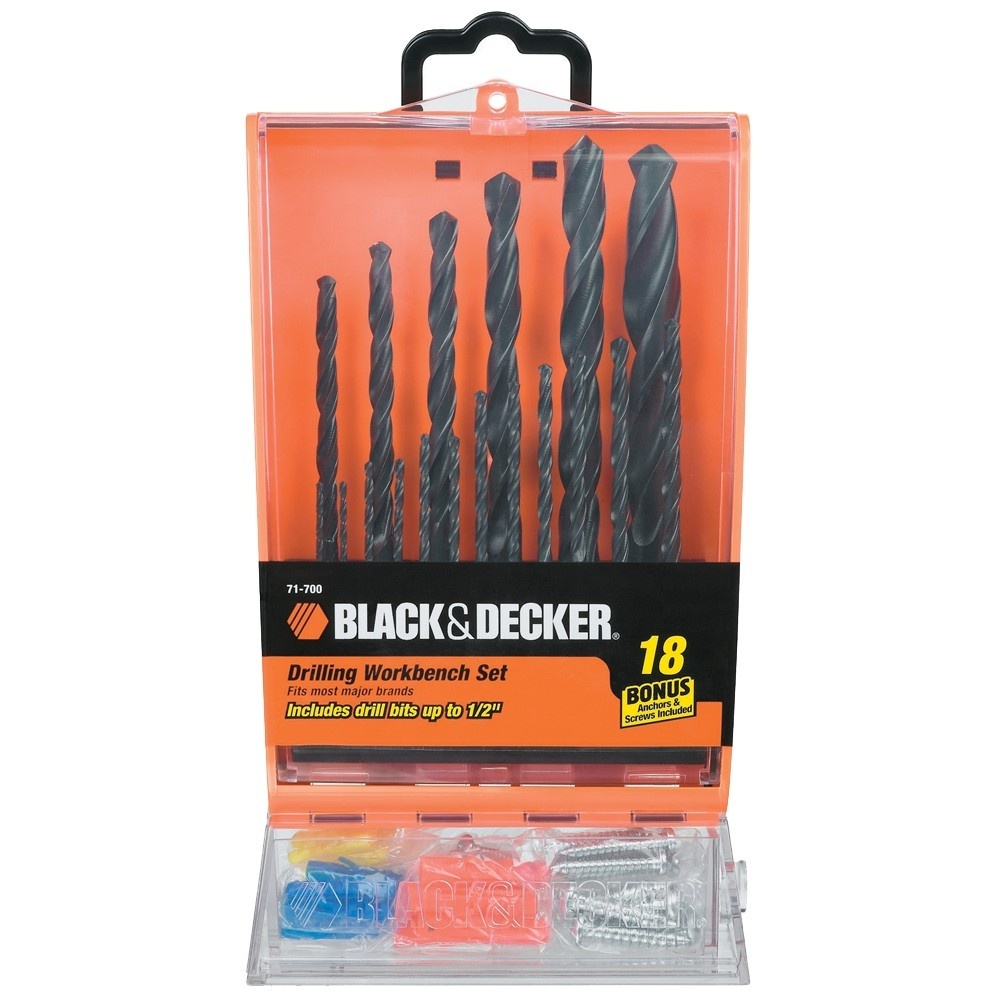 slide 1 of 1, BLACK+DECKER Black &; Decker Master Drill Bit Set, 18 pc