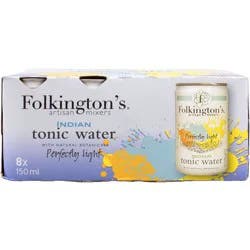 Folkington's Indian Light Tonic Water 8 Pack