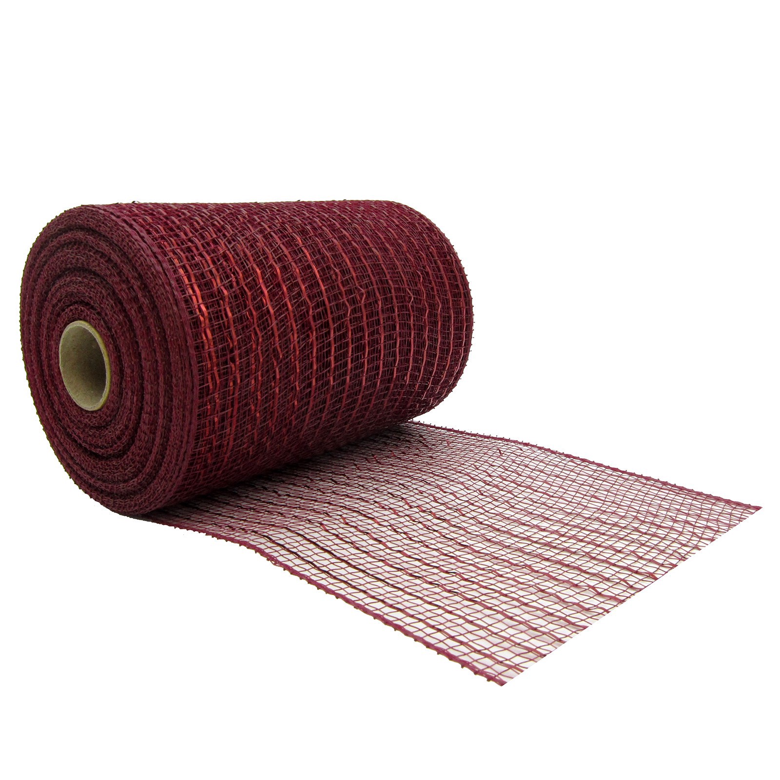 slide 2 of 3, 5.5" X 15yd. Burgundy Mesh Ribbon By Celebrate It, 5.5 in x 15 yd