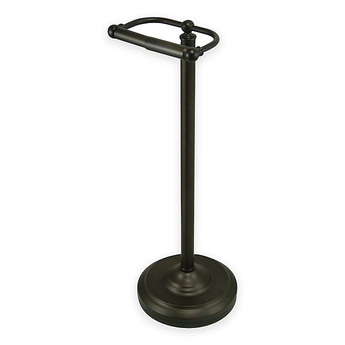 slide 1 of 3, Kingston Brass Pedestal Toilet Paper Holder - Oil Rubbed Bronze, 1 ct