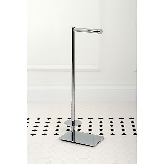 slide 2 of 2, Kingston Brass Claremont Freestanding Toilet Paper Holder - Chrome, 1 ct