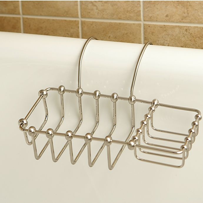 slide 2 of 2, Kingston Brass Clawfoot Bathtub Caddy - Satin Nickel, 1 ct