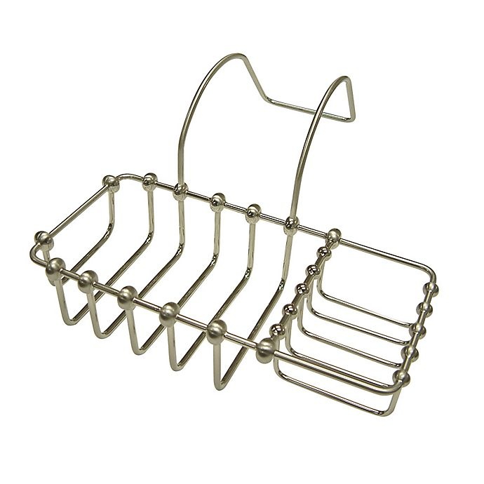 slide 1 of 2, Kingston Brass Clawfoot Bathtub Caddy - Satin Nickel, 1 ct