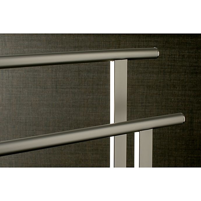 slide 4 of 4, Kingston Brass Freestanding Towel Rack - Satin Nickel, 1 ct