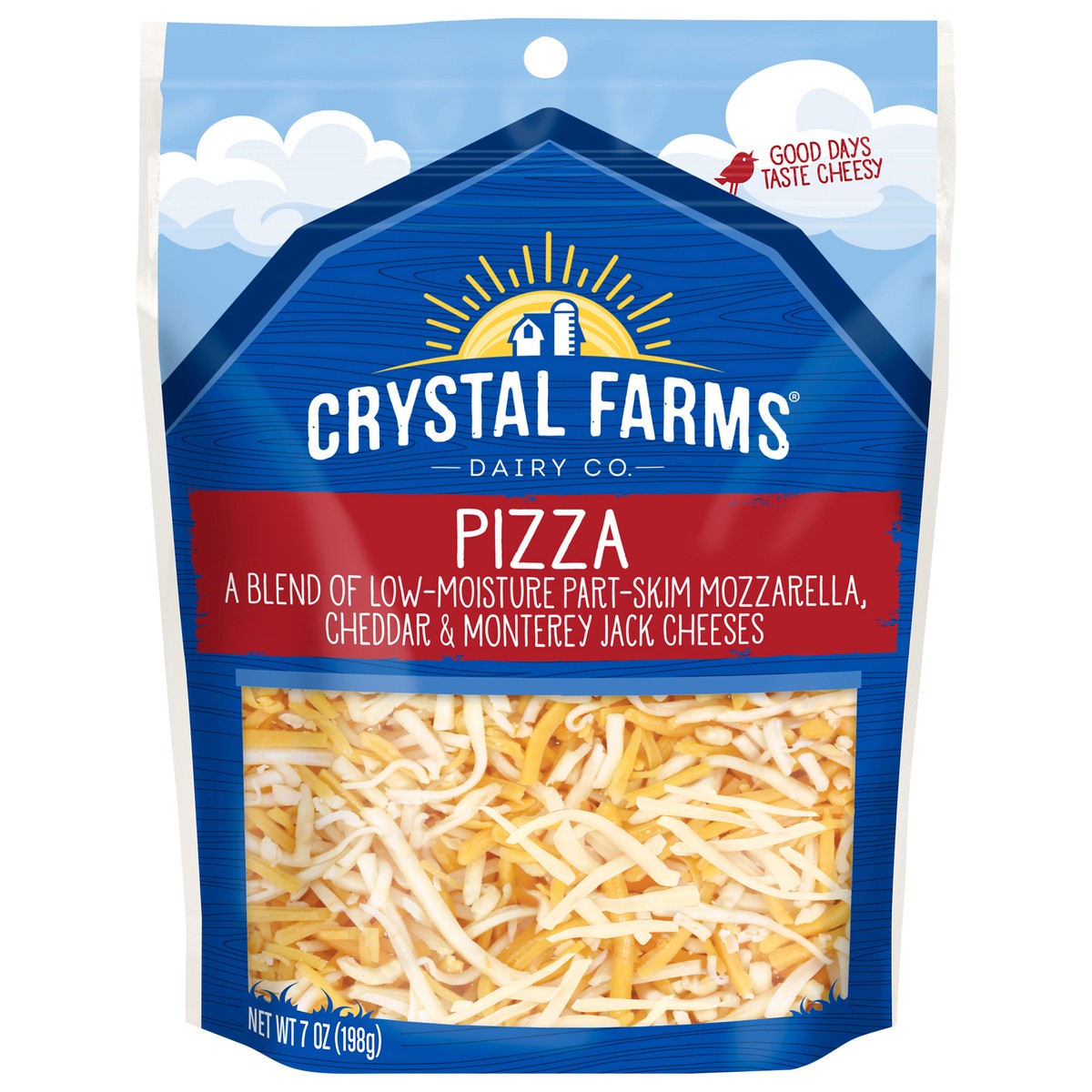 slide 1 of 6, Crystal Farms Cheese, Pizza, 7 oz