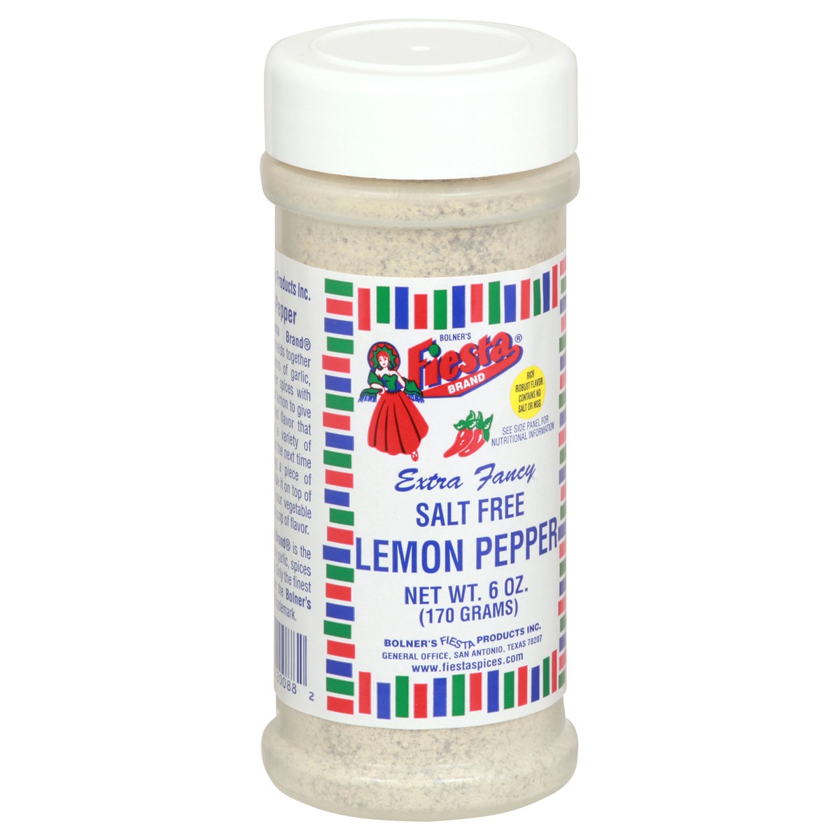 slide 4 of 12, Fiesta Salt Free Extra Fancy Lemon Pepper 6 oz, 6 oz