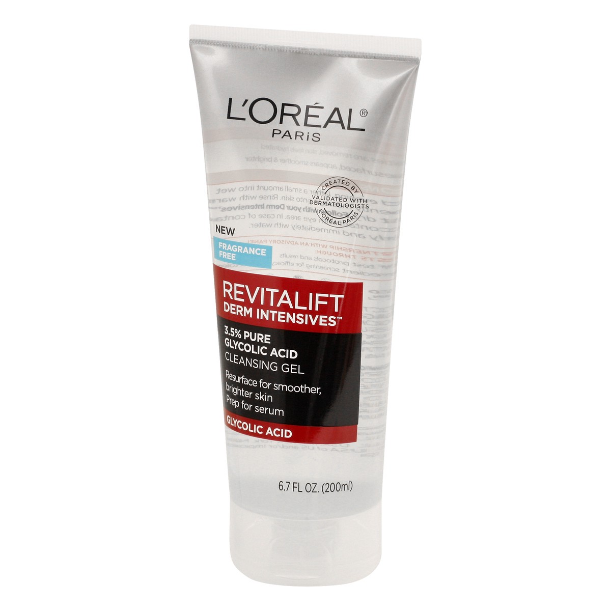 slide 10 of 11, L'Oréal Revitalift Derm Intensives Cleansing Gel 6.7 oz, 6.7 fl oz