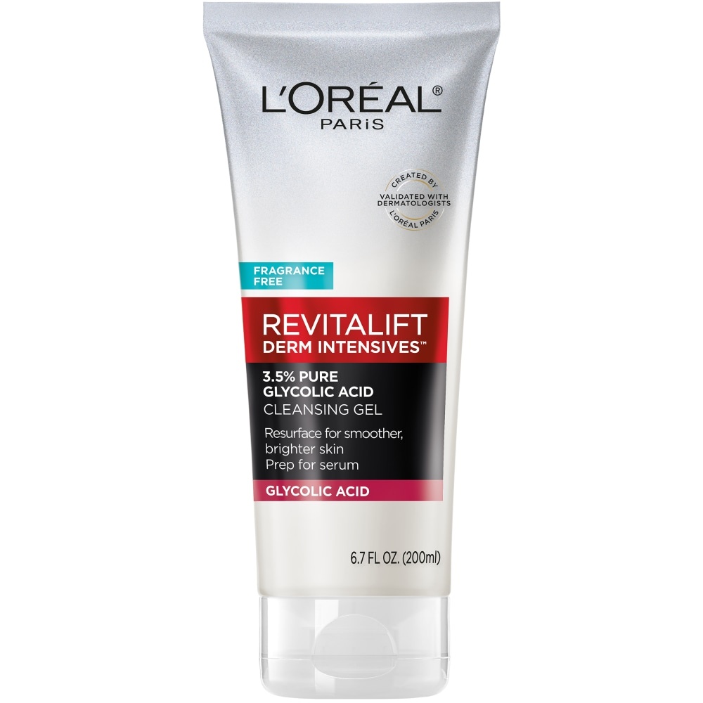 slide 1 of 2, L'Oréal Paris Revitalift Derm Intensives 3.5% Glycolic Acid Cleansing Gel, 6.7 oz