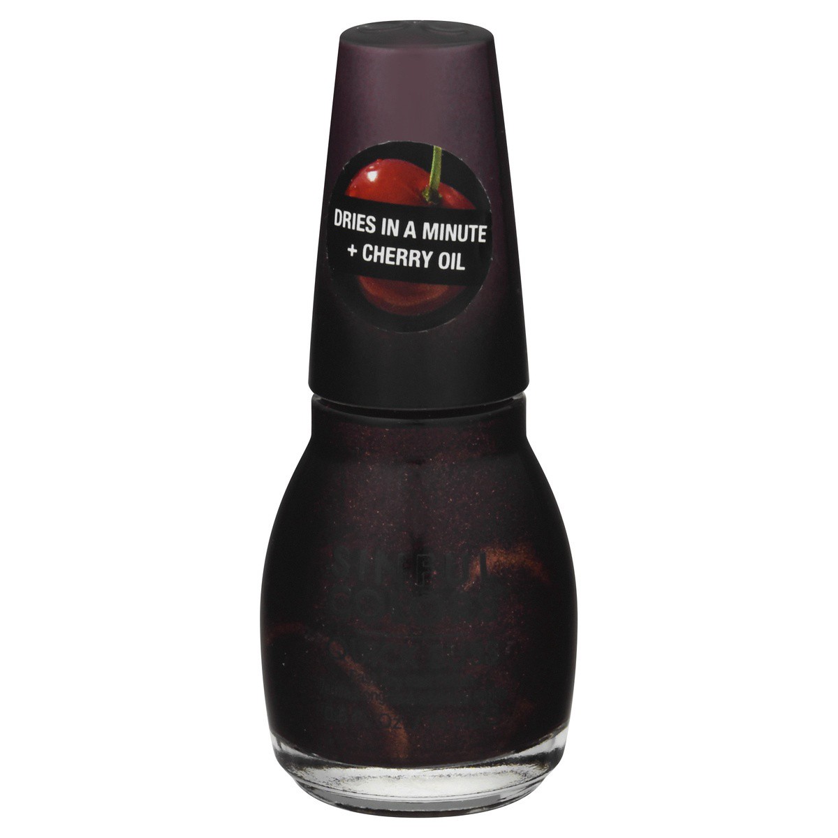 slide 1 of 9, Sinful Colors Quick Bliss Blackcherry 2677 Fast Dry Nail Polish 0.5 fl oz, 0.5 fl oz