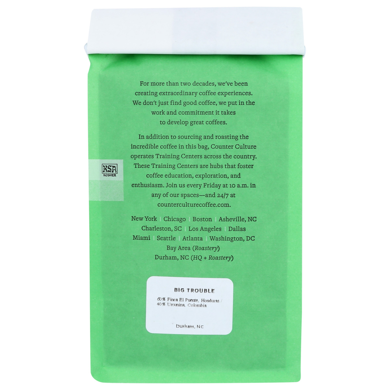 slide 2 of 4, Counter Culture Whole Bean Big Trouble Coffee 12 oz, 12 oz