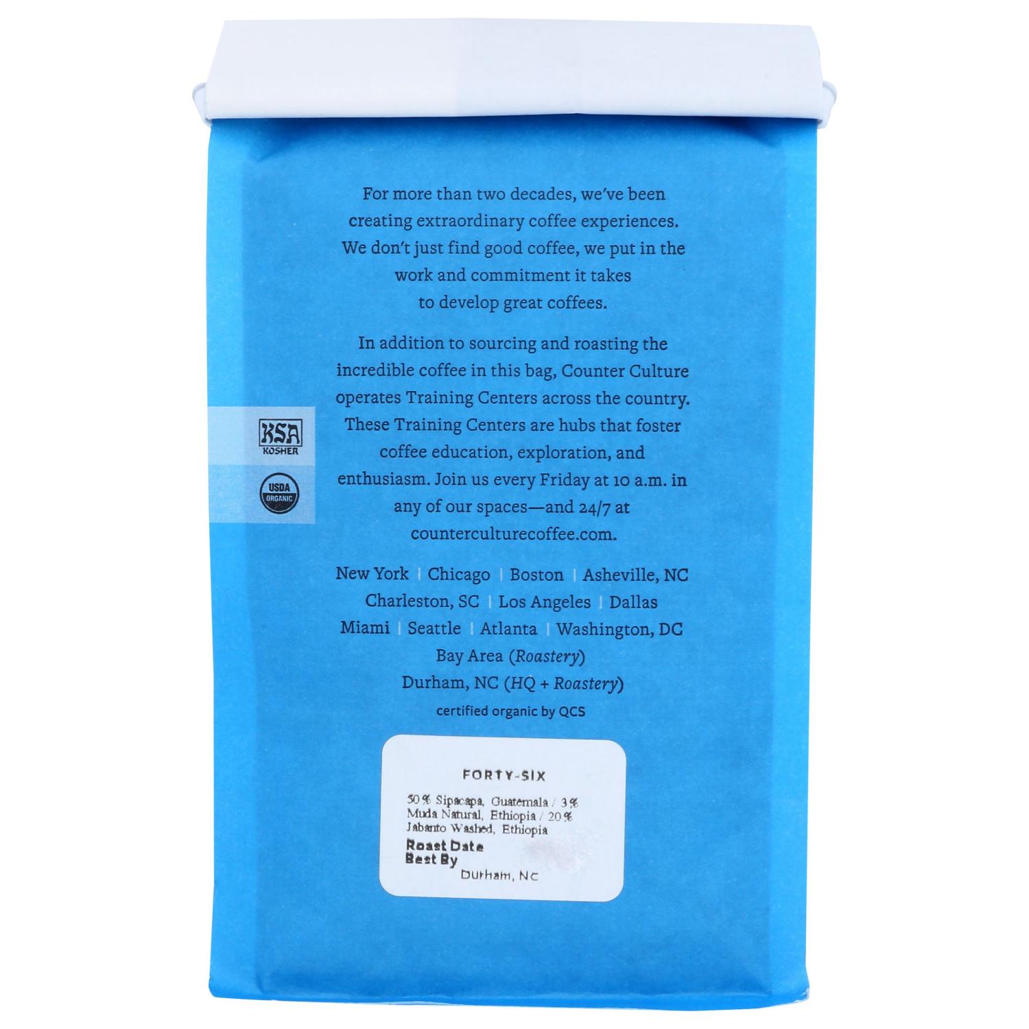 slide 2 of 4, Counter Culture Organic Dark Roast Whole Bean Forty-Six Coffee 12 oz, 12 oz