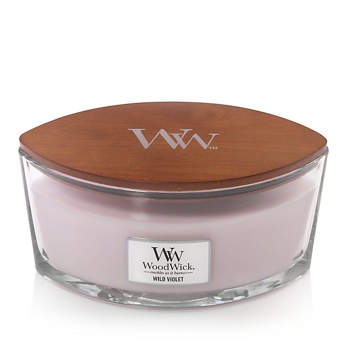 slide 2 of 2, WoodWick Wild Violet Ellipse Jar Candle, 1 ct