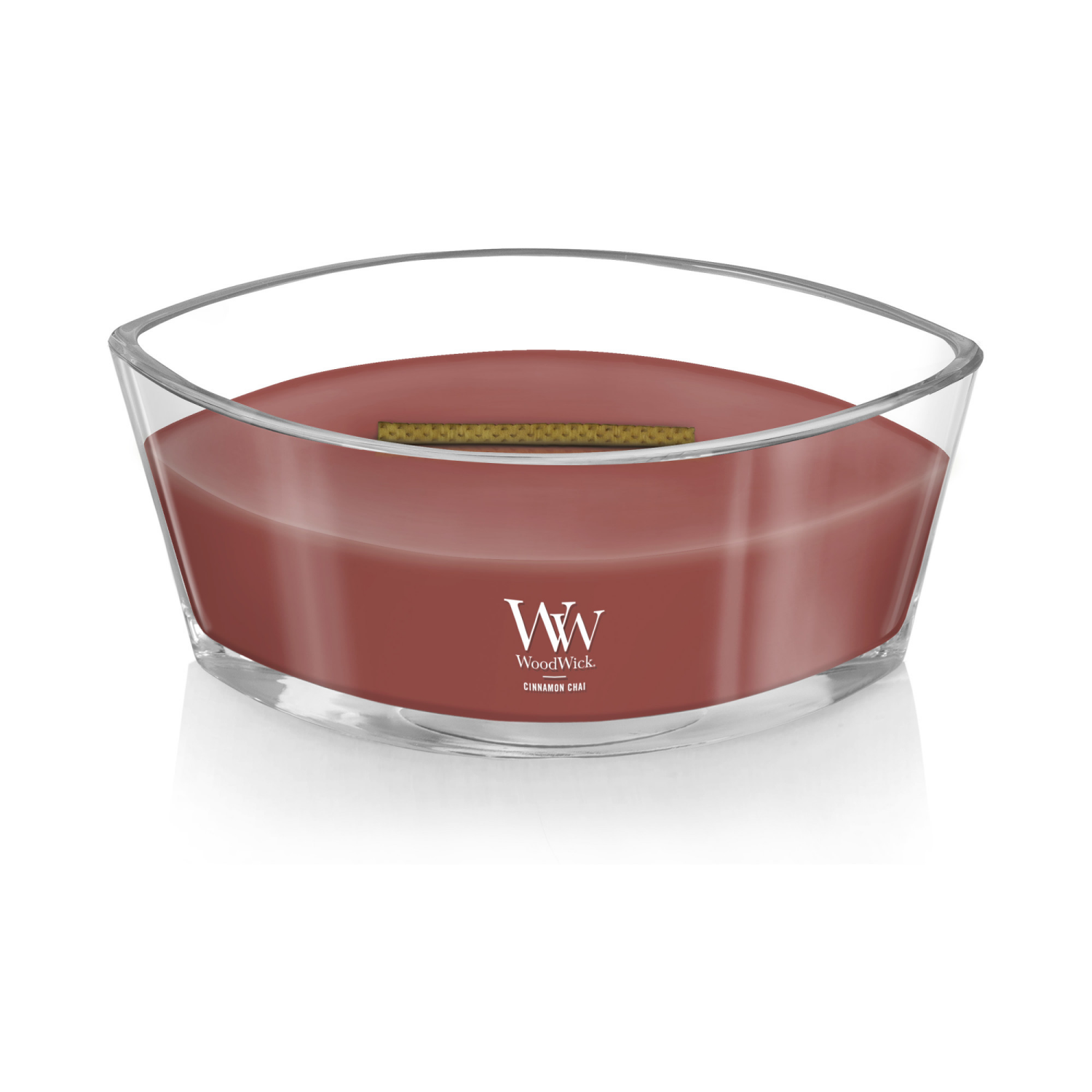 slide 3 of 4, Woodwick Candle Ellipse Cinnamon Chai, 16 oz