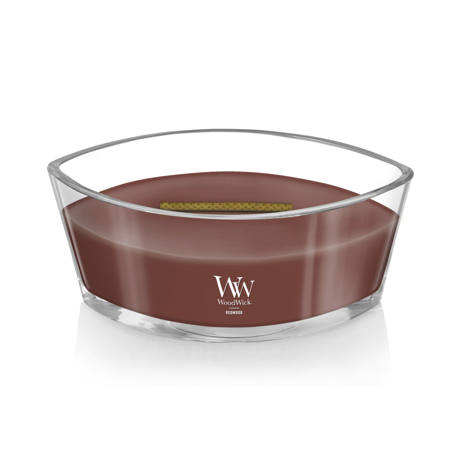 slide 3 of 3, Woodwick Ellipse Candle Redwood, 16 oz