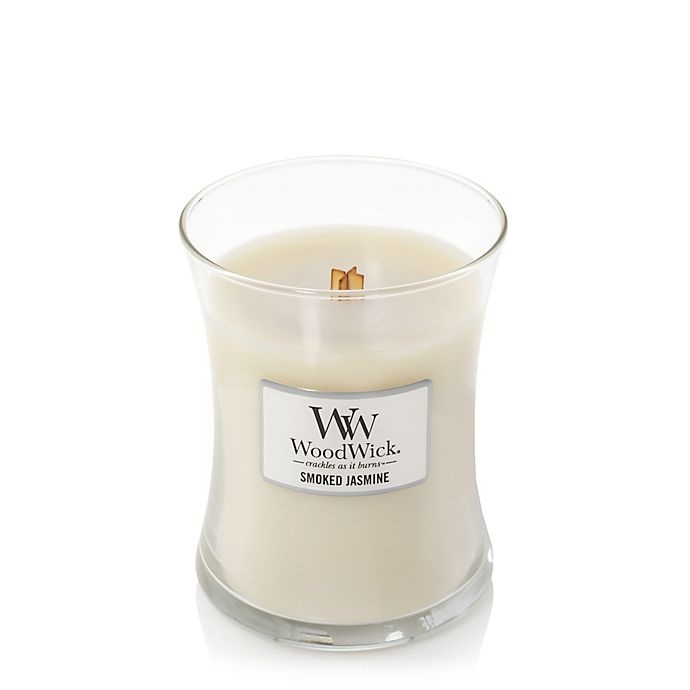 slide 2 of 2, WoodWick Smoked Jasmine Medium Hourglass Jar Candle, 1 ct