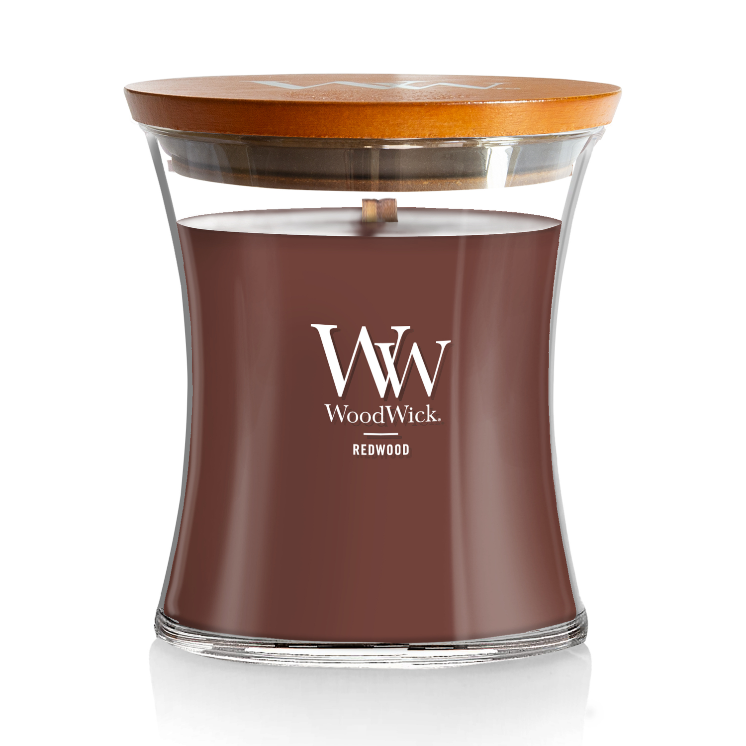 slide 1 of 3, Woodwick Candle Medium Jar Redwood, 10.5 oz
